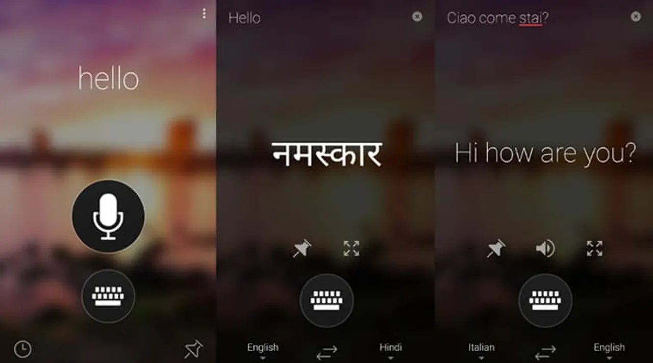 Translator app by Microsoft for smartphones and watches; translates 50 languages