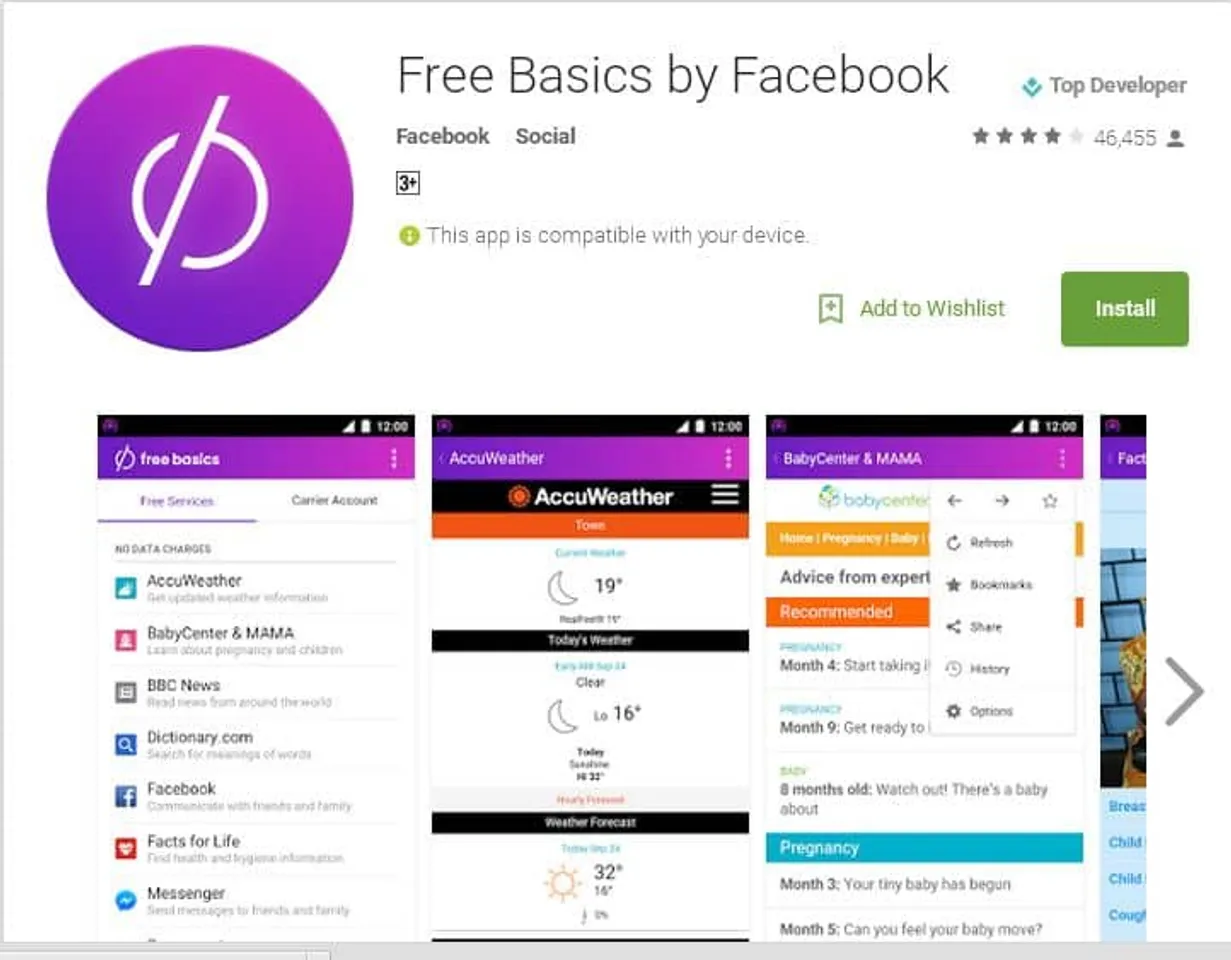 Internet.org renamed to Free Basics by Facebook; more than 60 new services available