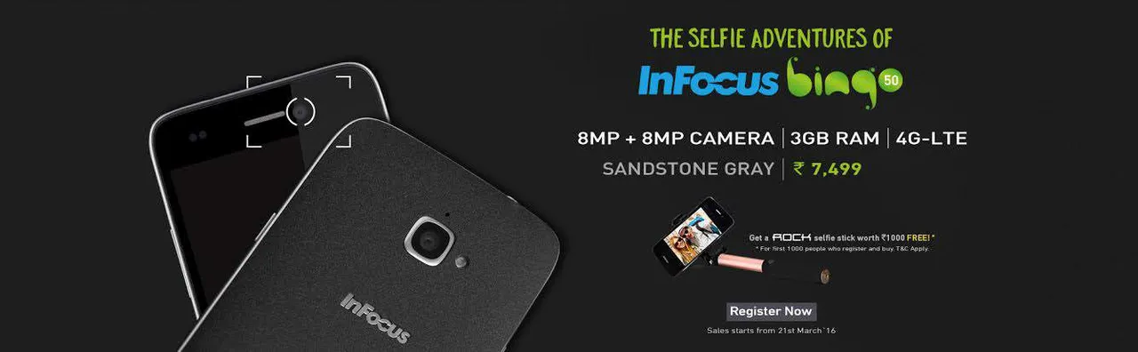 InFocus launches BINGO 50- ‘The Selfie Adventure’ Smartphone