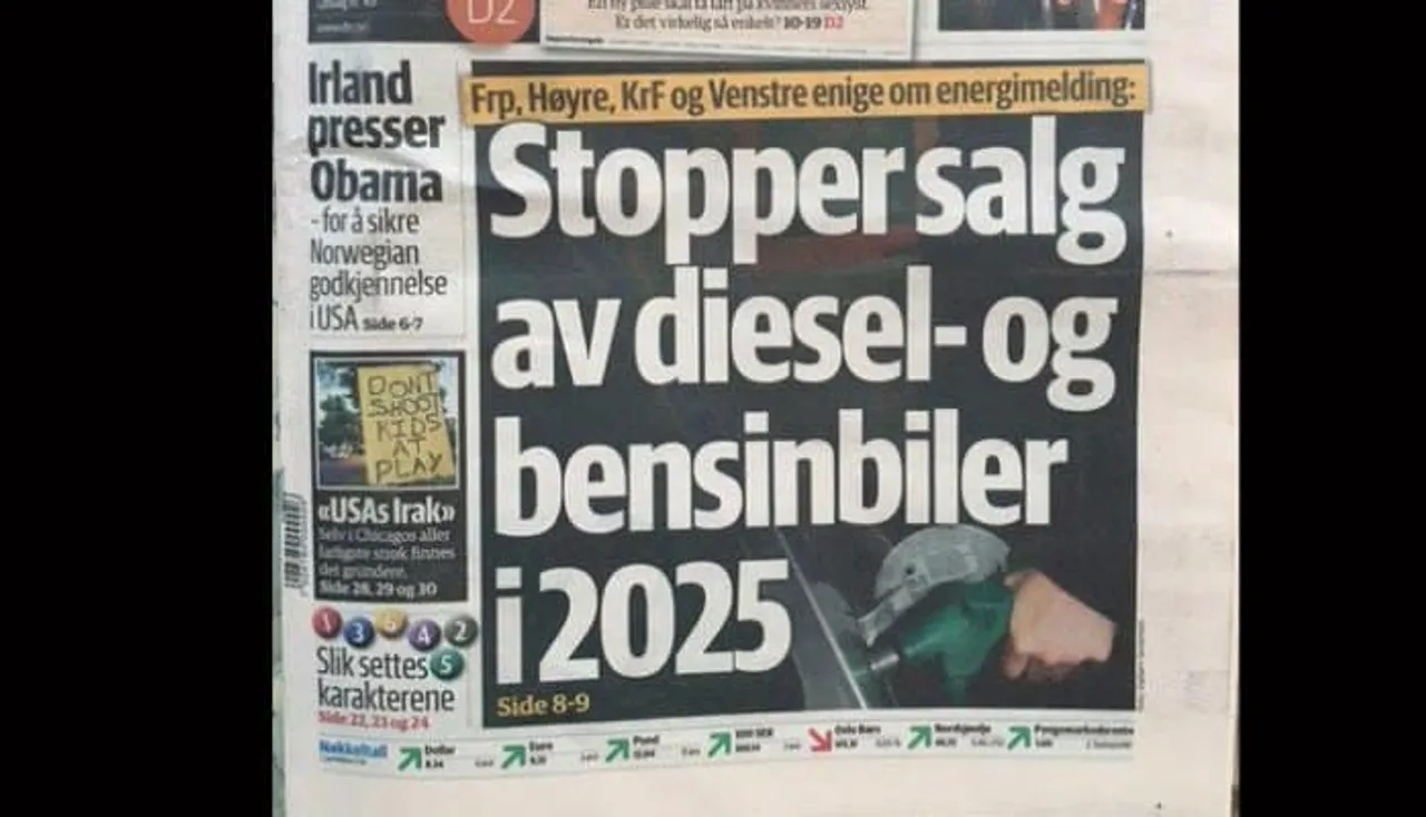Norway to Ban Petrol/Diesel Cars; Continues to Export Oil
