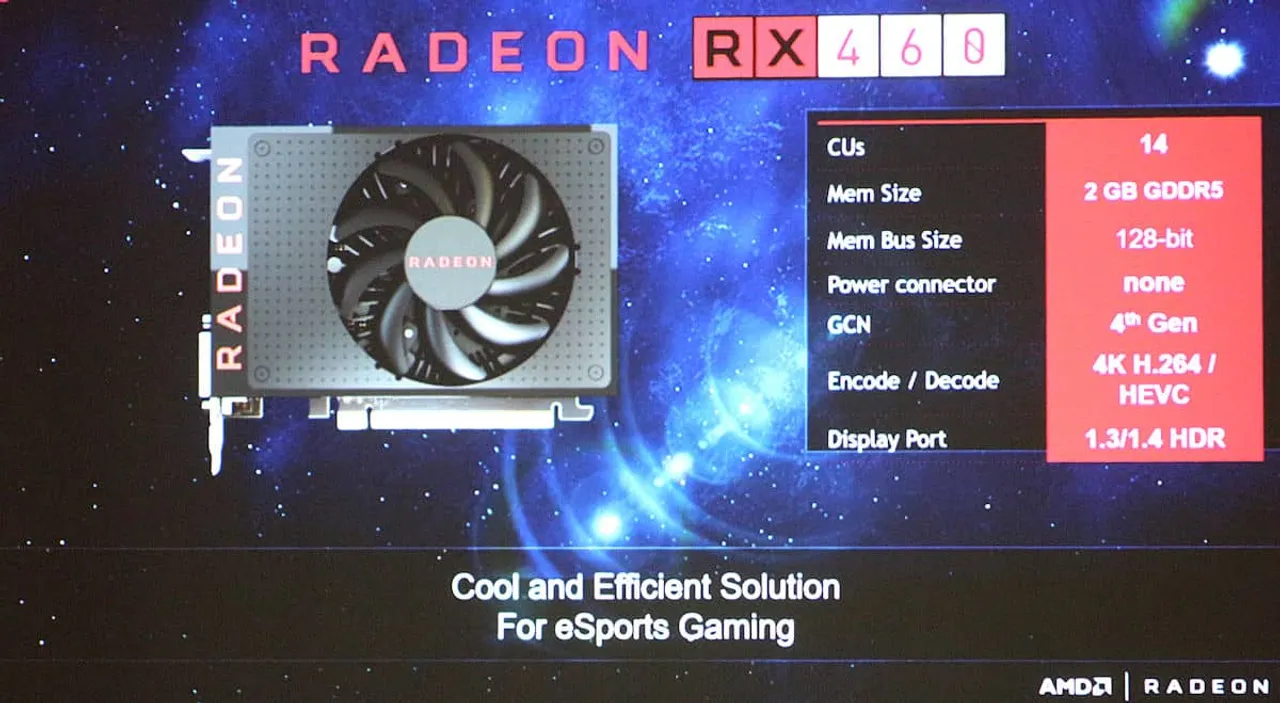 AMD launches Radeon RX460 for all esports gamers