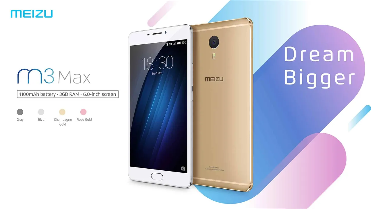 Meizu launches its new smartphone M3 Max
