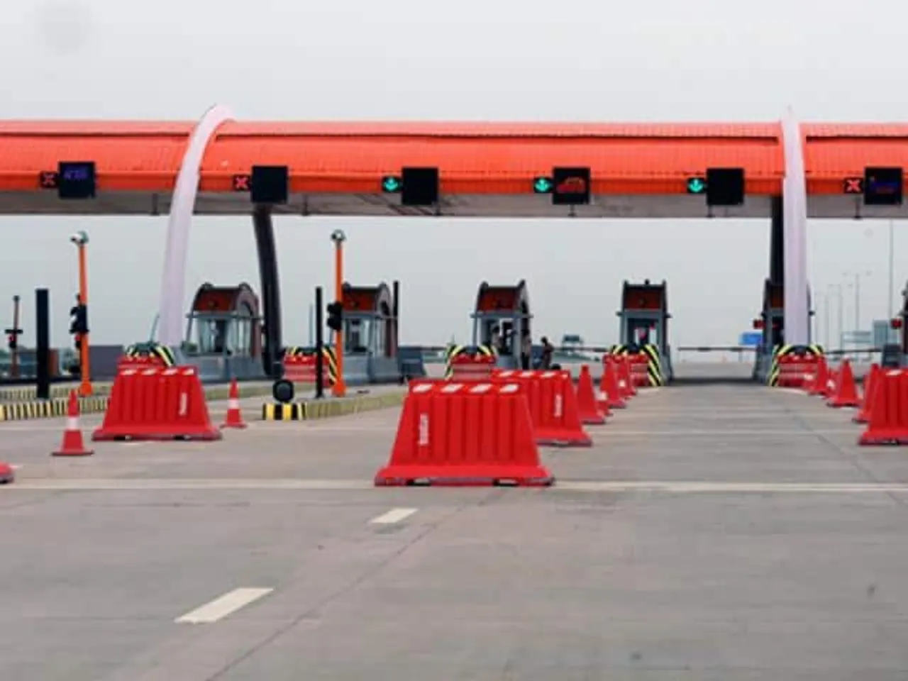 toll collection booths