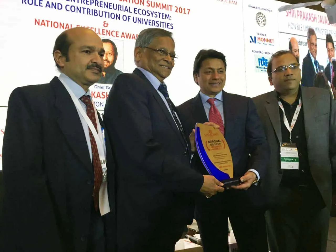 NU recognized as Best Institution for promoting industry-academia interface at ASSOCHAM Summit
