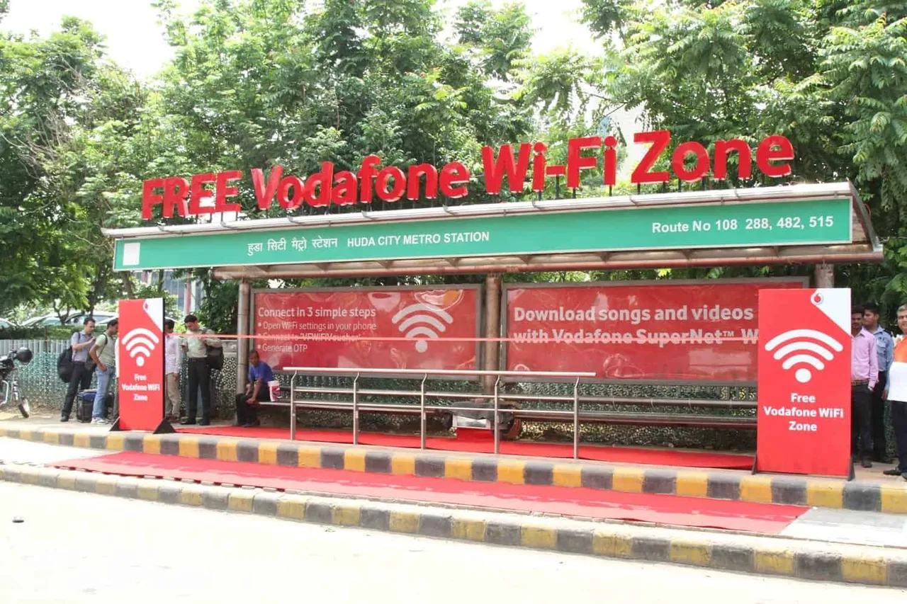 Vodafone Introduces Gurugram's first Wi-Fi Enabled Bus Shelter