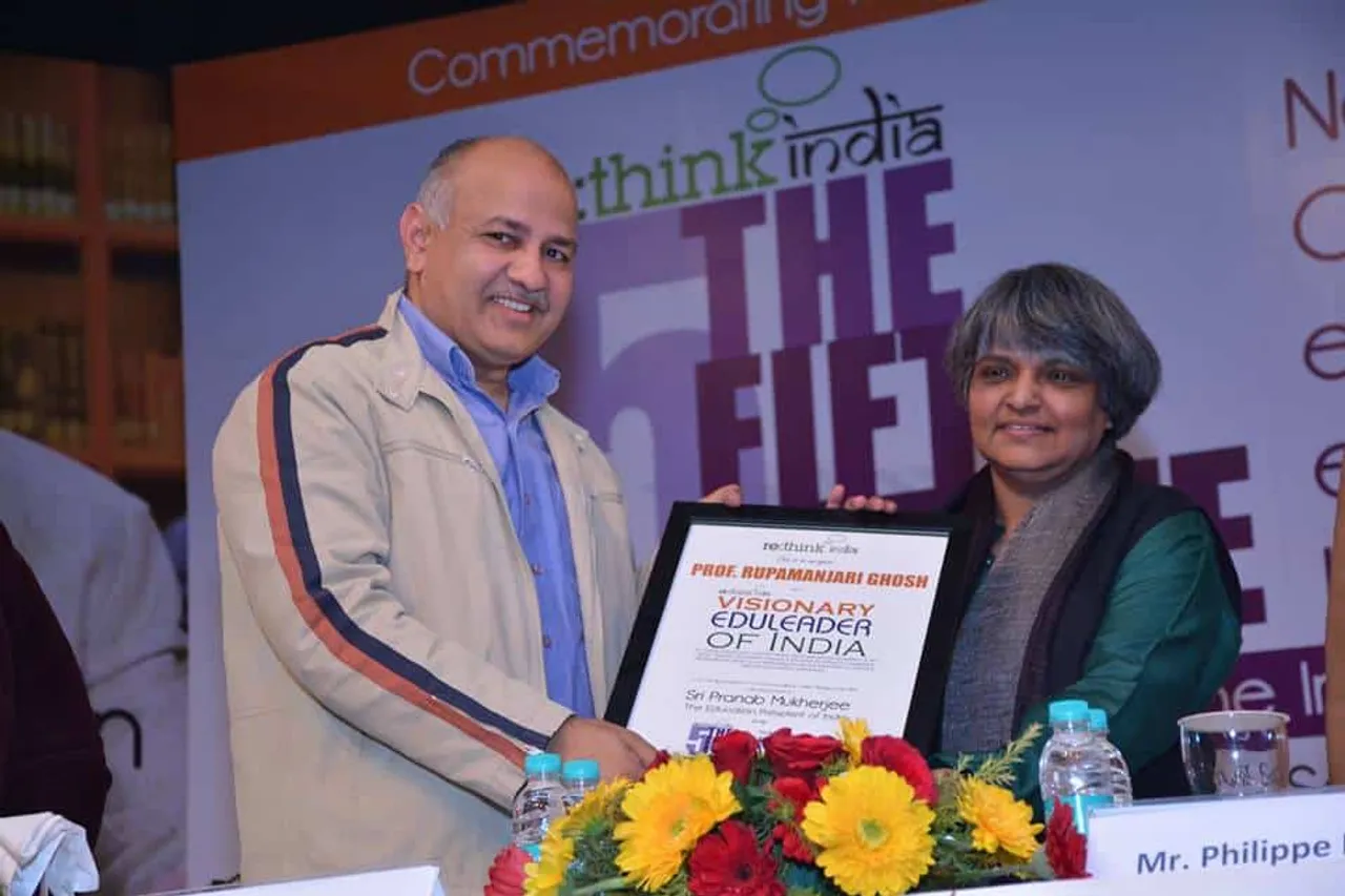 Dr. Rupamanjari Ghosh felicitated as a Visionary EduLeader of India