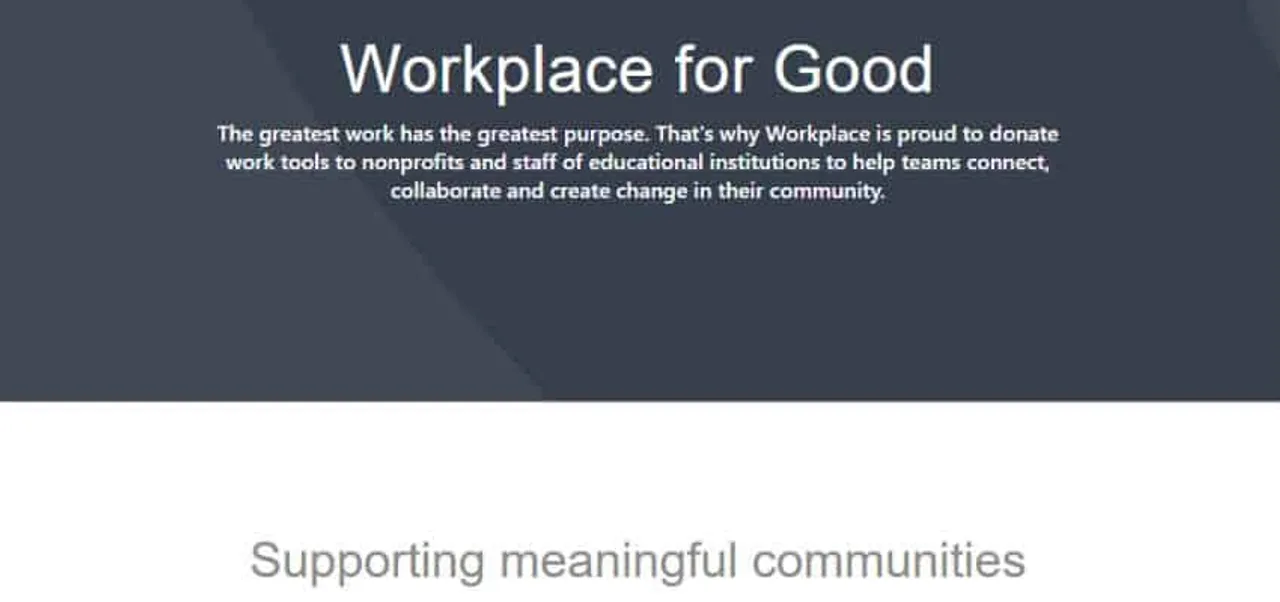 Facebbok Workplace for Good