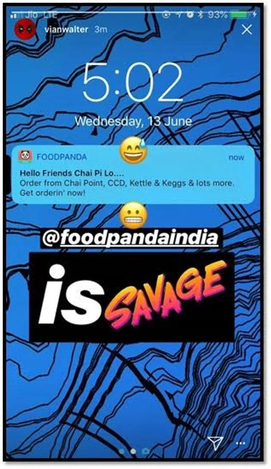 Foodpanda Uses Hello Fraands! Chai Pee Lo Viral Video to Market their Product