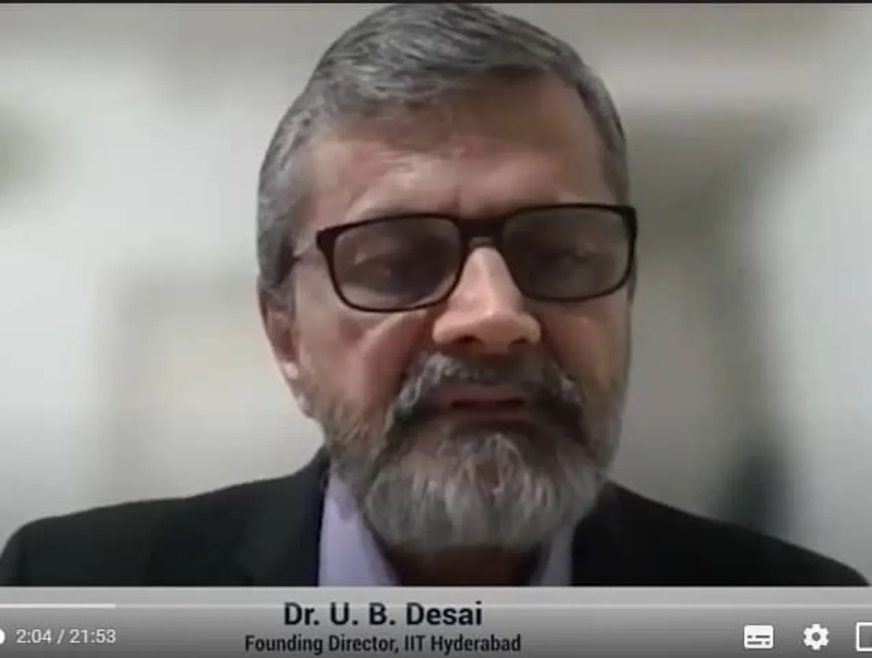Innovation in academics: Dr. UB Desai, Founding Director, IIT Hyderabad