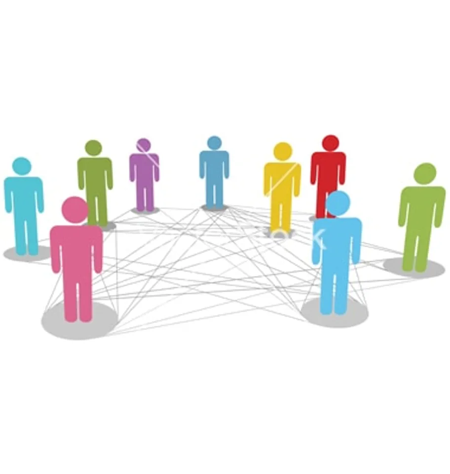 connect people business social network line connec vector
