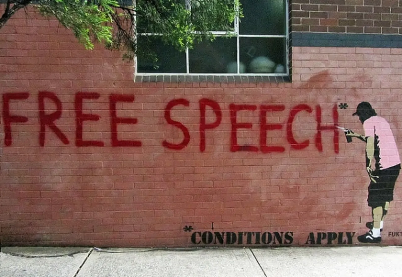 free speech newtown grafitti