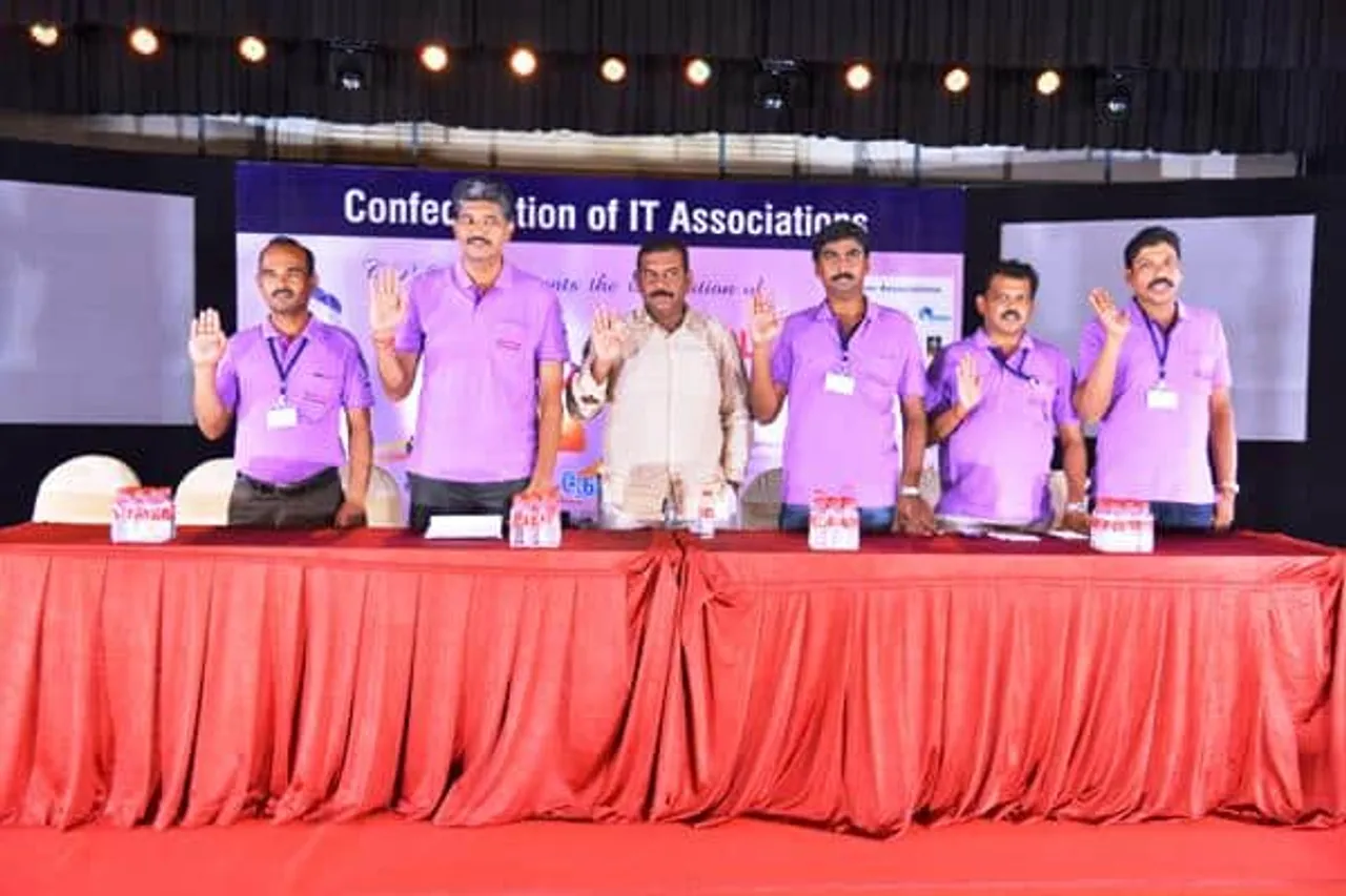 Confed ITA team taking an oath