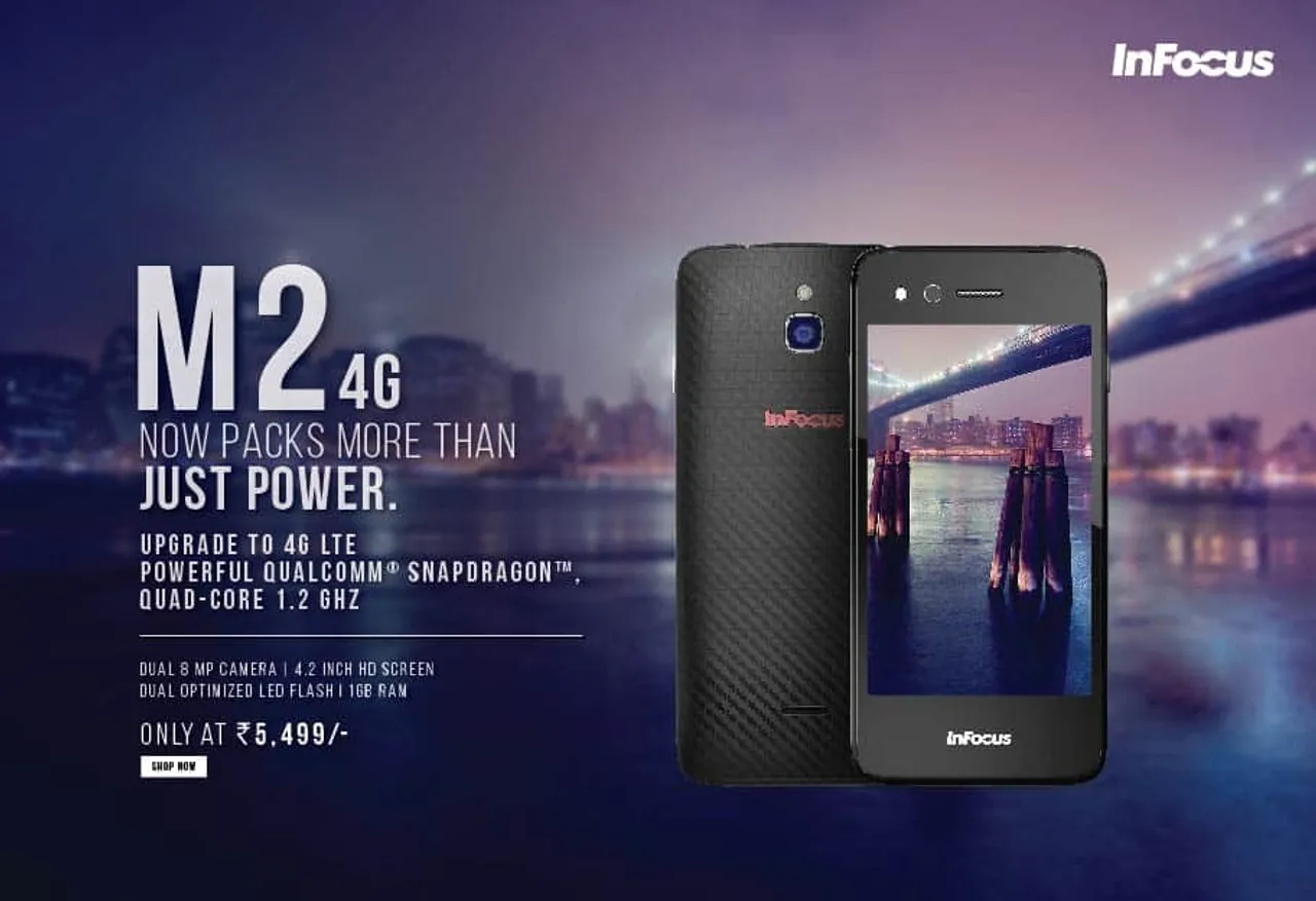 InFocus launches its mega popular M2 handset with  a 4G LTE &Qualcomm Snapdragon upgrade
