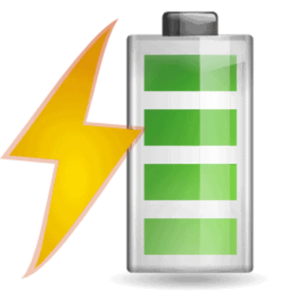 Status battery charging icon