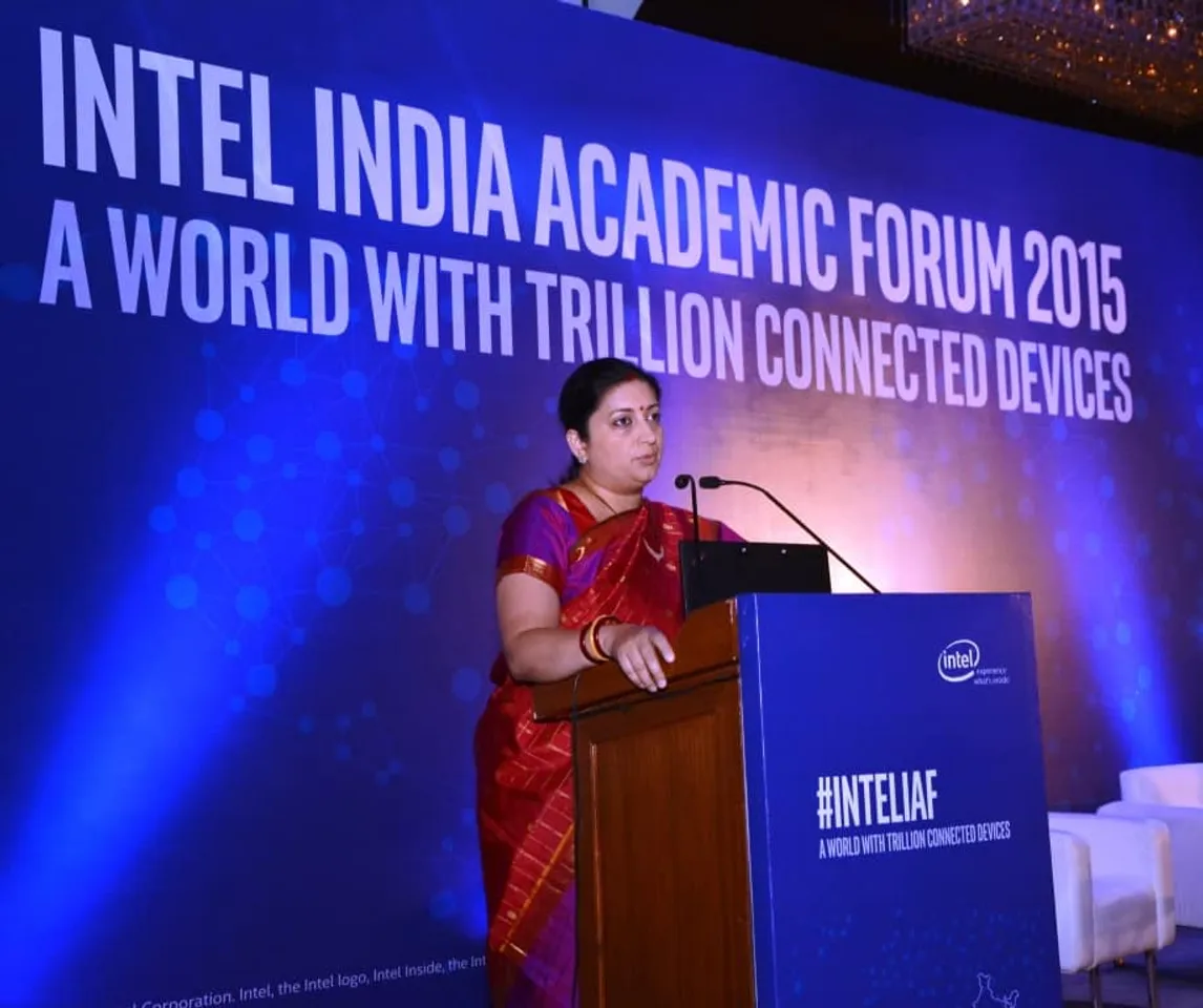 HRD Minister Smriti Irani inaugurates The Intel India Academic Forum