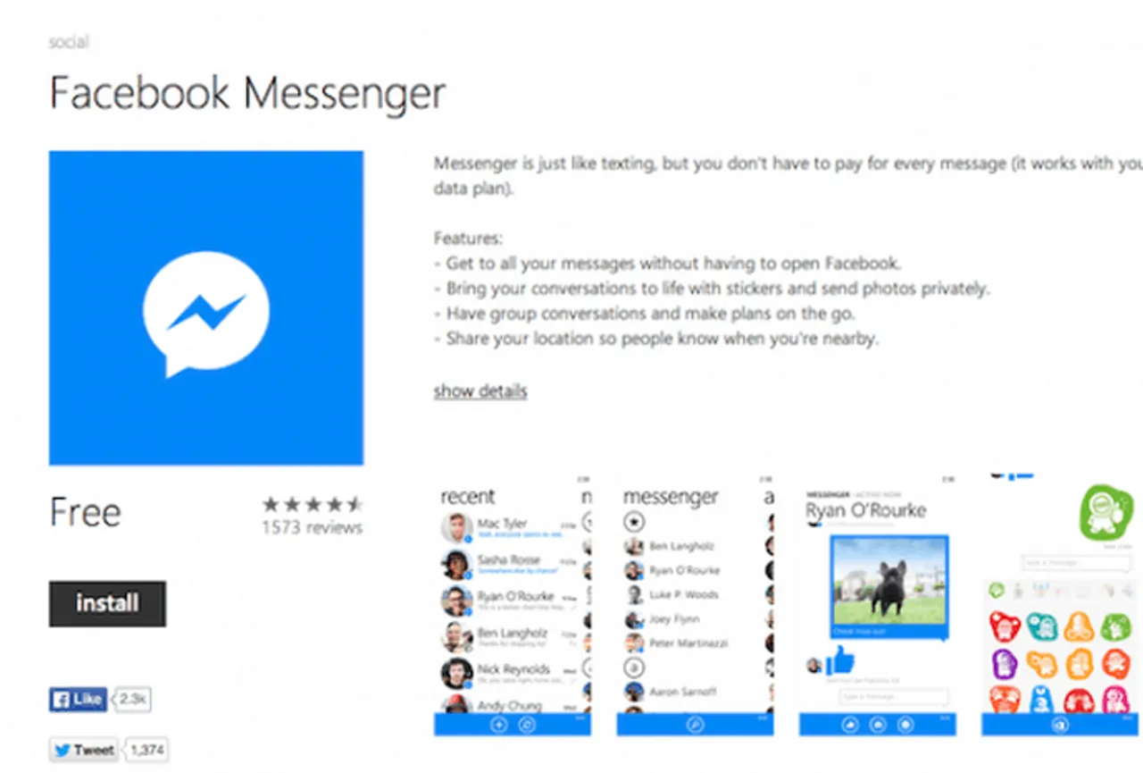 Facebook Messenger for Windows10