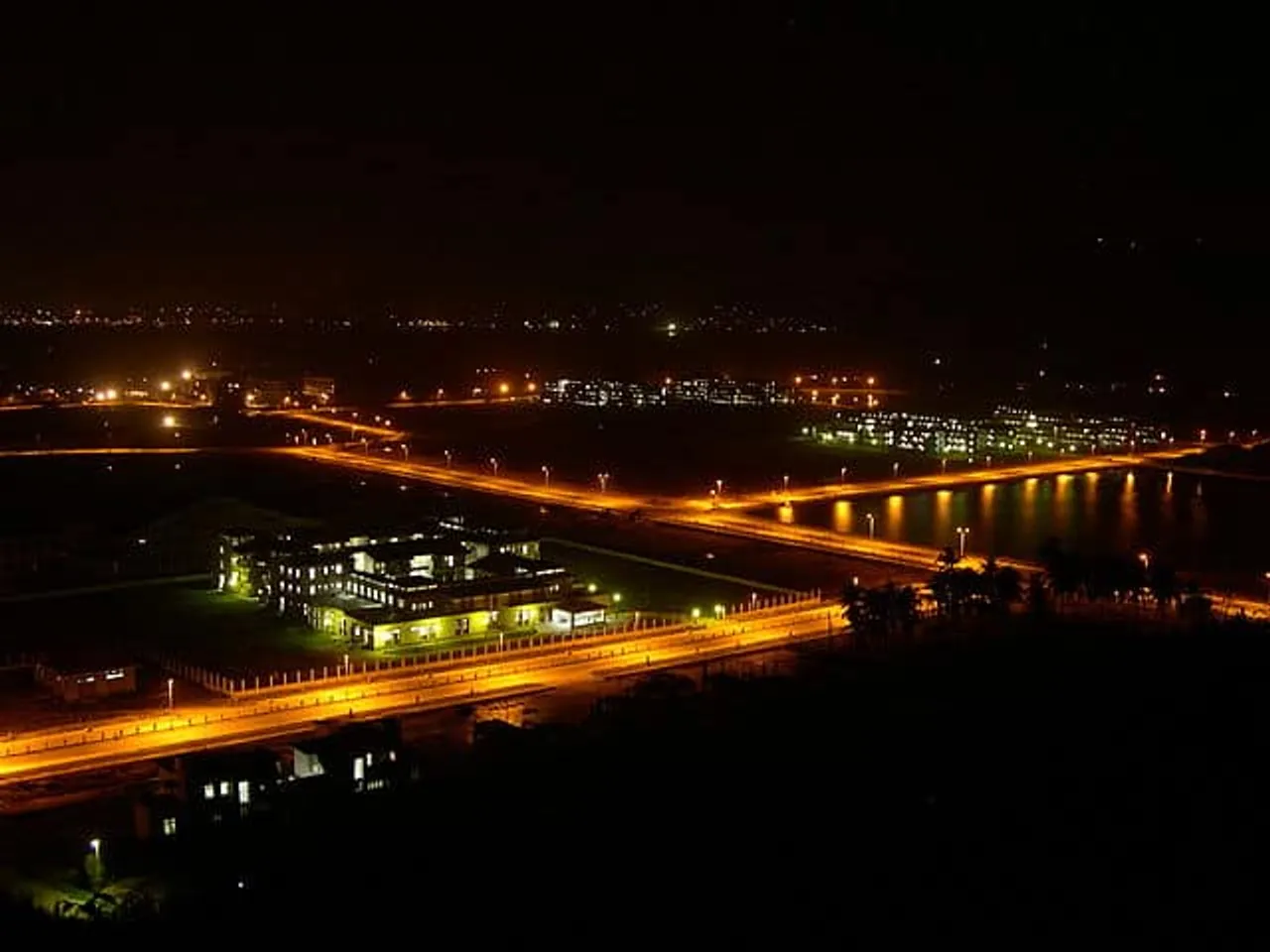 px IITG a Night view Guwahati