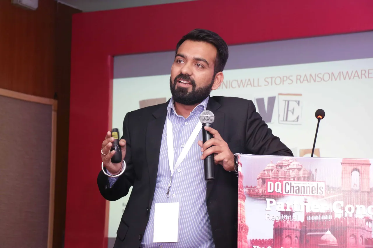 Rahul Arora, Sonicwall:  Platinum Partner at Regional Partner Conclave