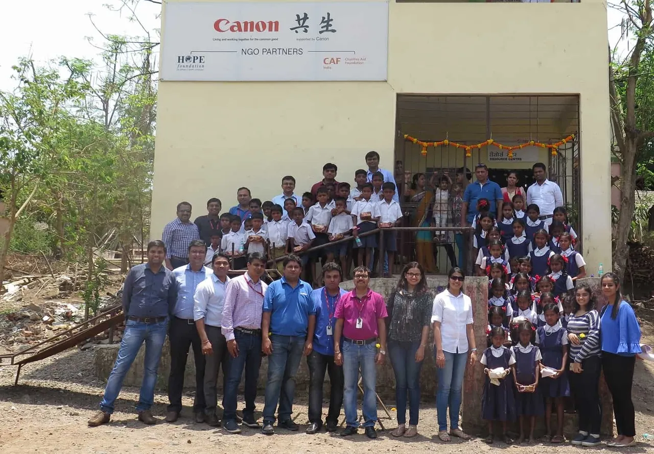 Canon India Employees Celebrate nd Anniversary of Karanjoti Village Adoption..