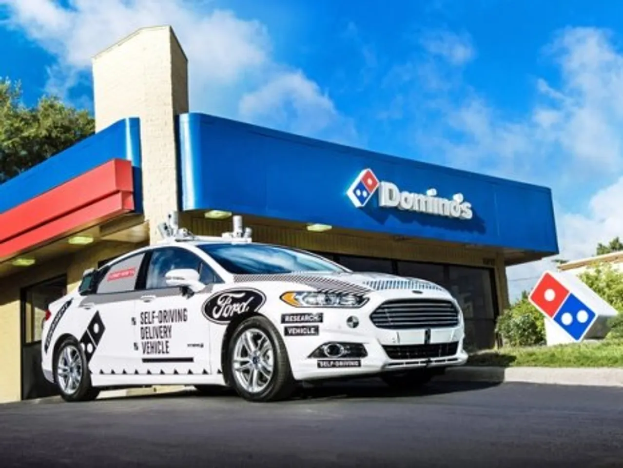 Ford and Domino’s are testing self-driving pizza delivery in Michigan