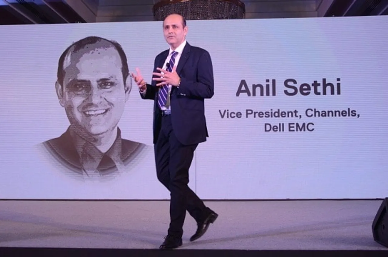 Anil Sethi Vice President Channels Dell speaking to the Channel partner community