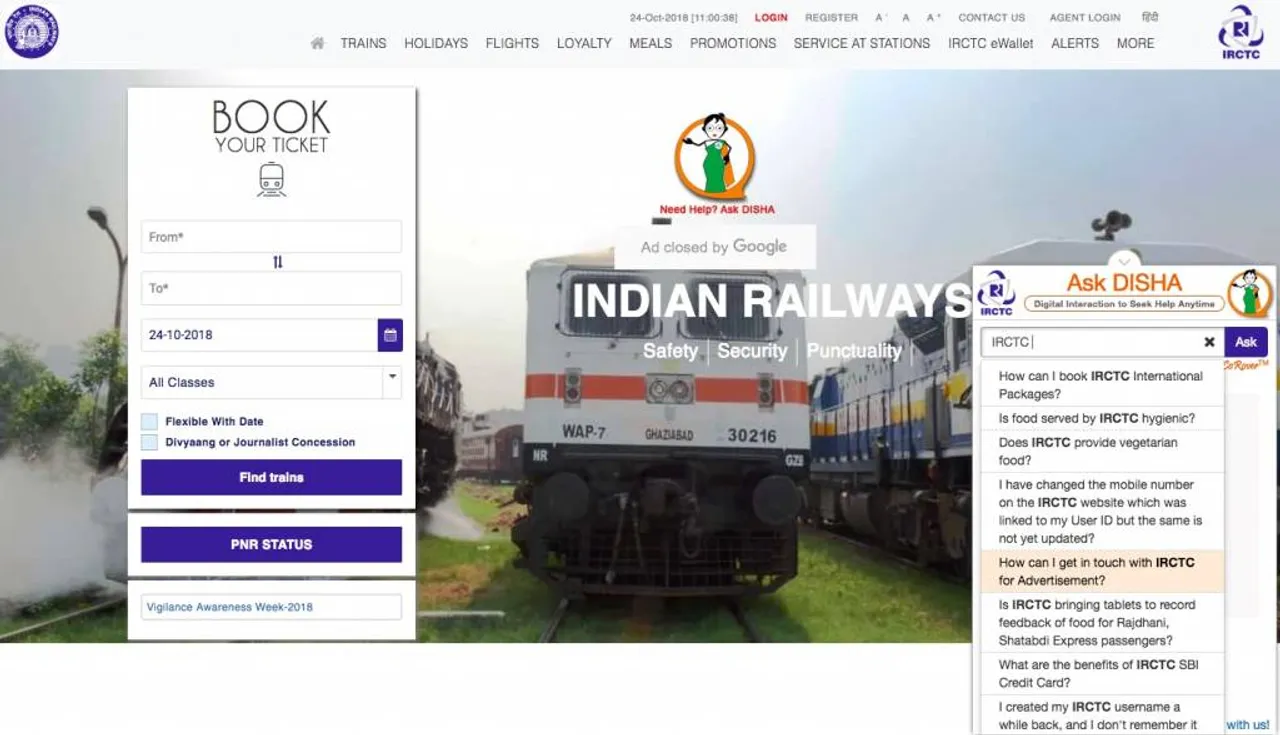 Microsoft Azure and CoRover Develop AskDisha for IRCTC