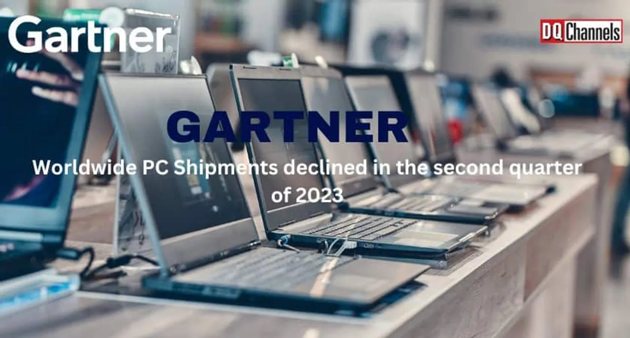 Worldwide PC Shipments declined in the second quarter of 2023: Gartner