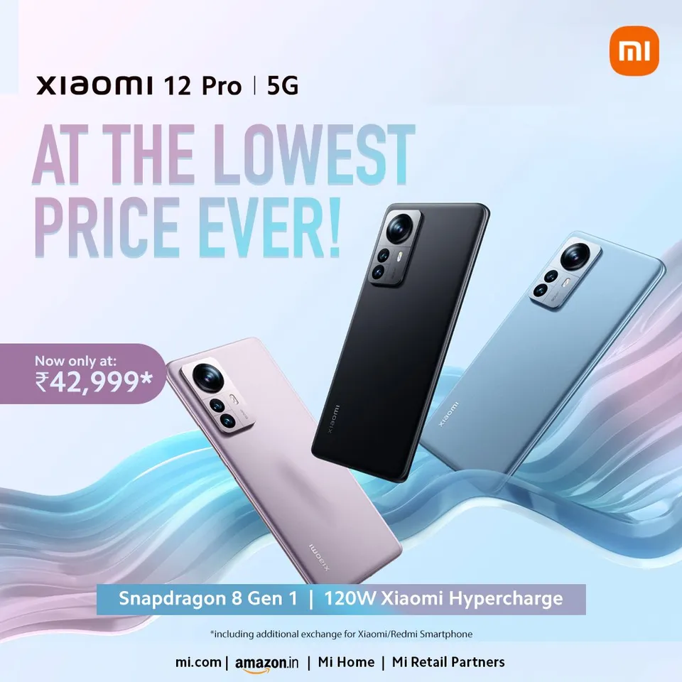 Xiaomi 12 Pro and Redmi K50i Available at Massive Discount on Amazon