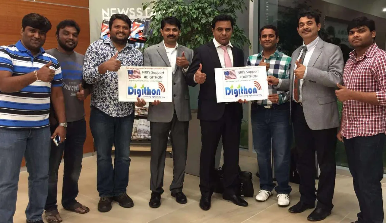 KTR all praises for NRIs support towards Digithon