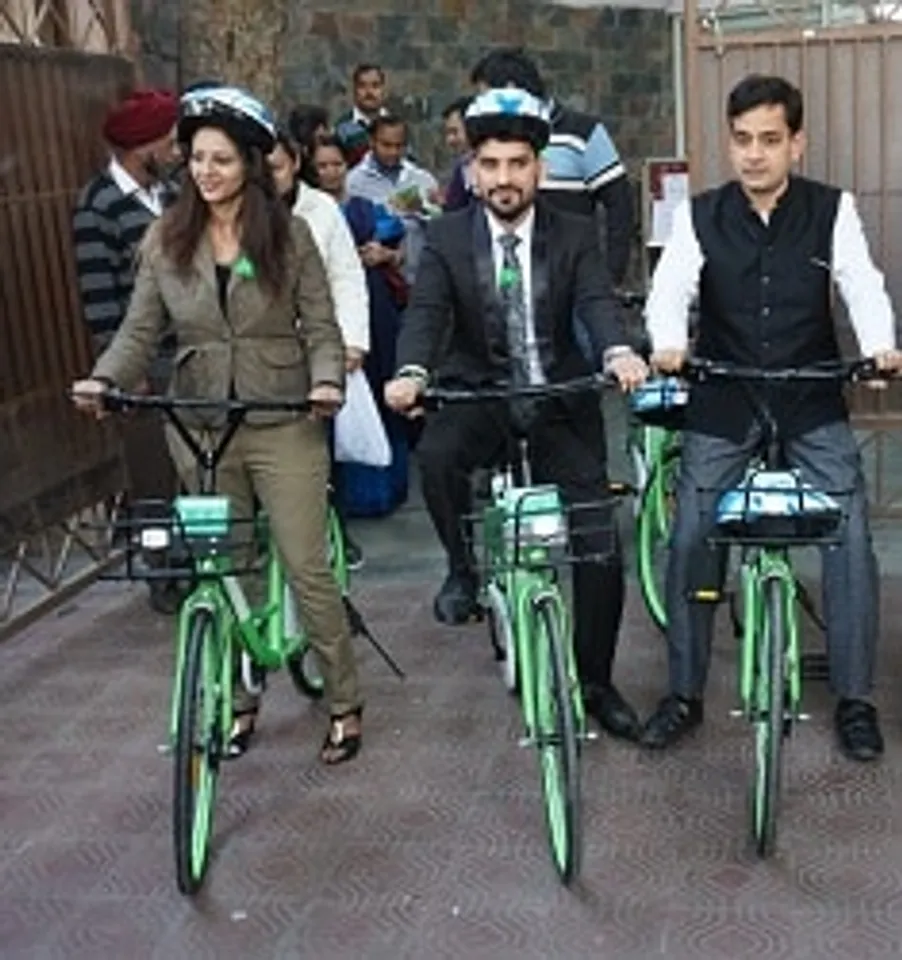 Mobycy flags off India’s first-ever Dockless Bicycles in Delhi NCR