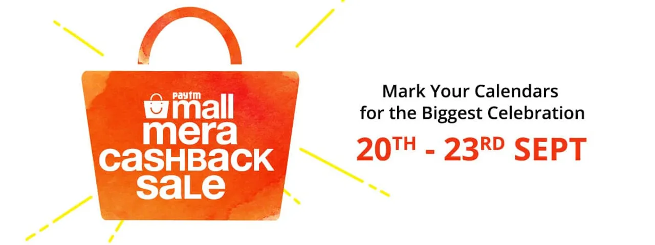 Paytm Mall’s Mera Cashback Sale to offer up to 20% Cashback