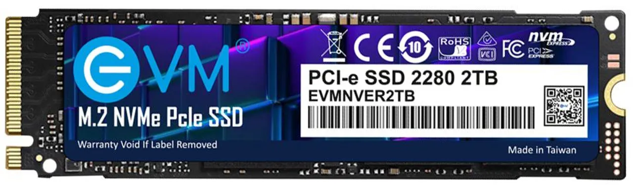 EVM Launches EVM M.2 NVMe PCIe GEN 3x4 2TB SSD in India