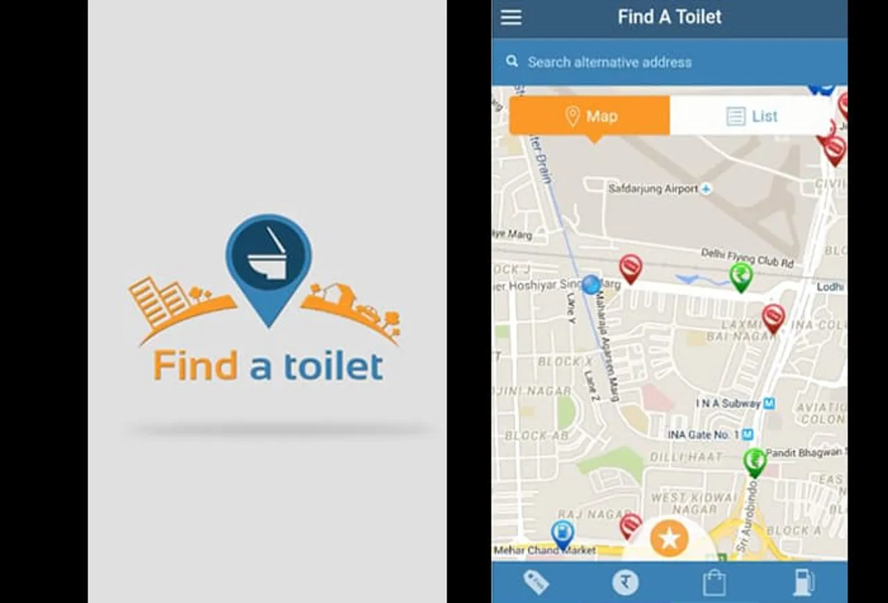 What!! A Mobile app to tell you where to pee