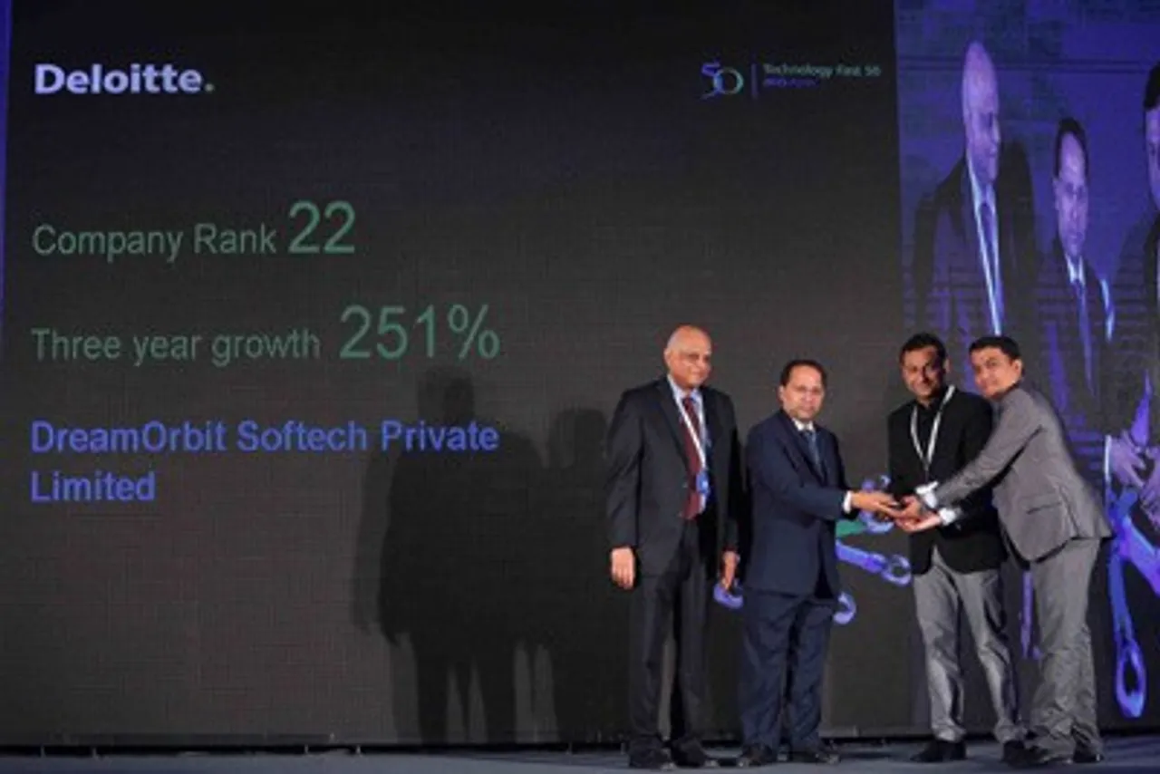 DreamOrbit wins the Deloitte Tech Fast50 India 2015 award