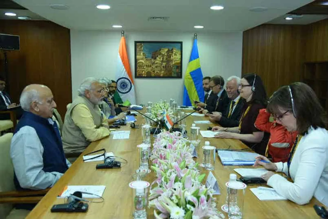 PM Modi meets Swedish minister to encourage investment in Smart Cities, Skill India