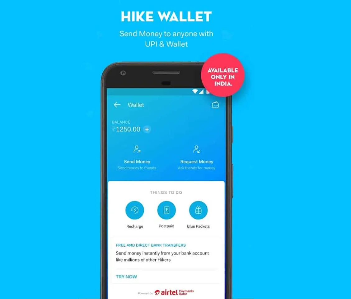 Hike announces partnership with Airtel Payments Bank