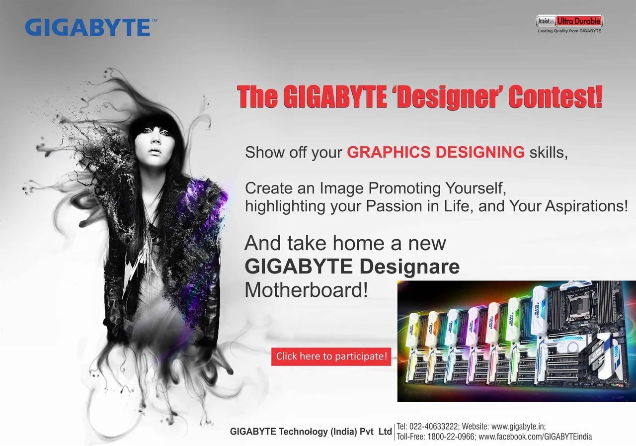 GIGABYTE India Facebook Launches ‘Designer’ Contest