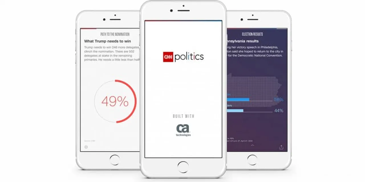 CNN Politics Debuts Data-driven App Election Destination Built in Partnership with CA Technologies