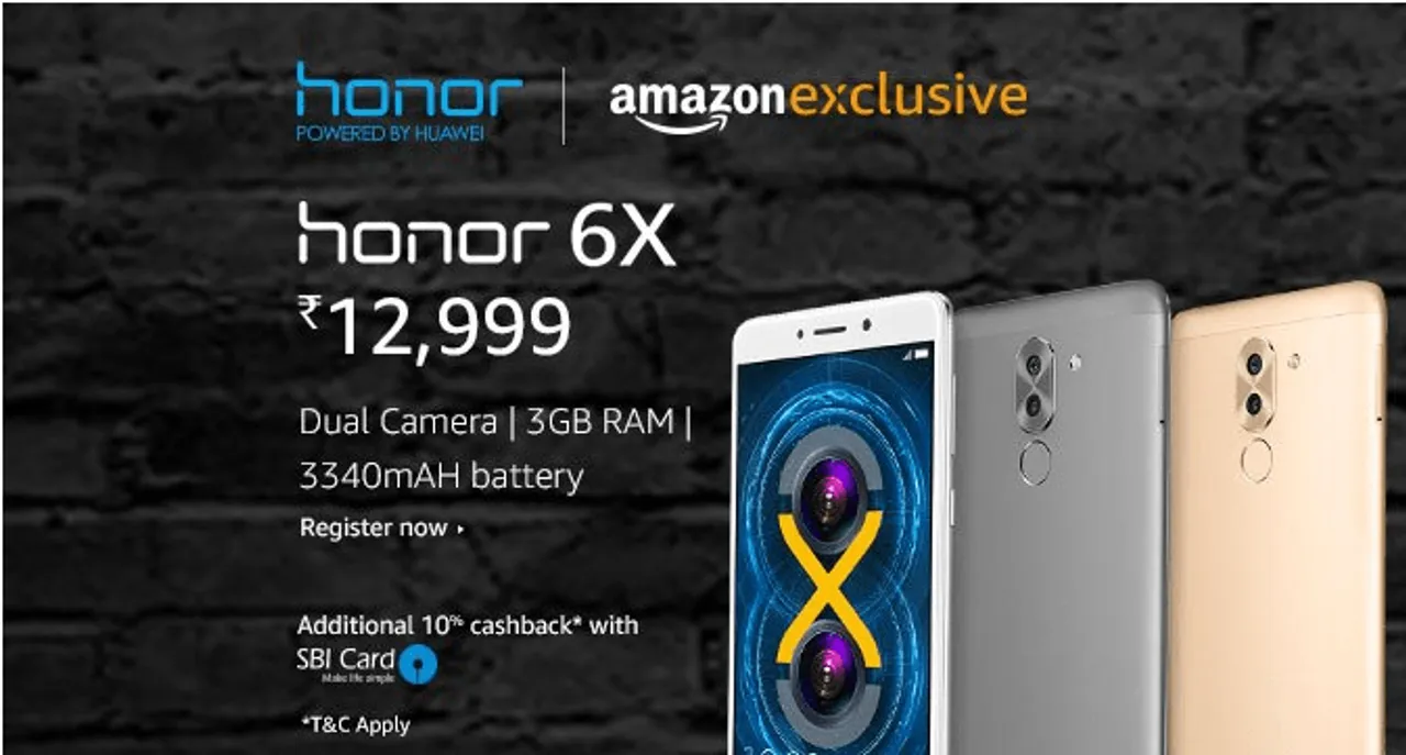 Honor commences with the first flash Sale for Honor 6X on Amazon