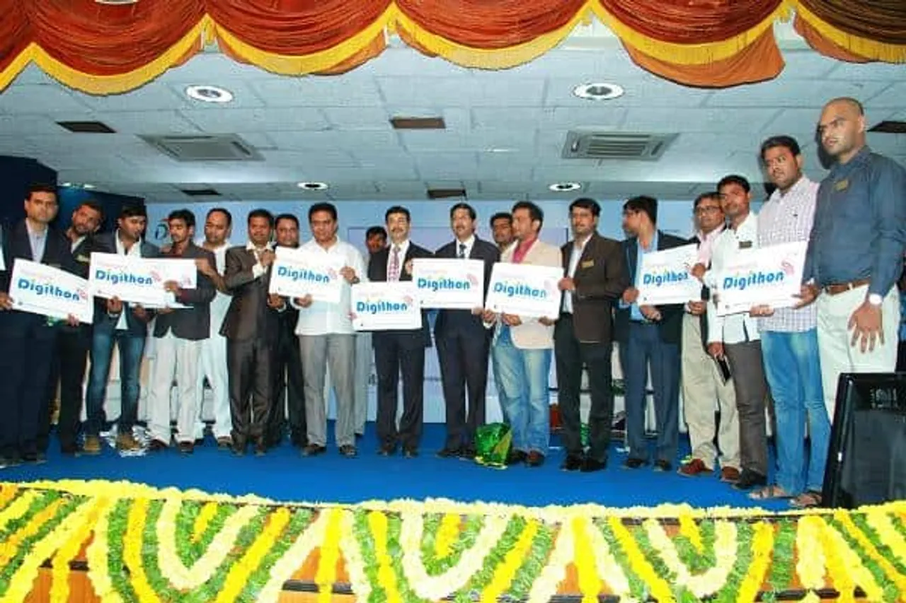 IT Minister KT Rama Rao unveils 'TITA Telangana Digithon' Logo