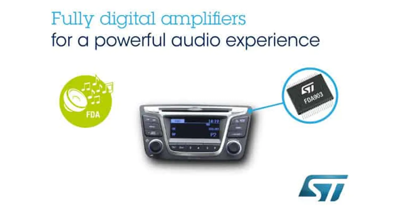 STMicroelectronics introduces Digital-Input Audio Amplifiers with Automotive Diagnostics