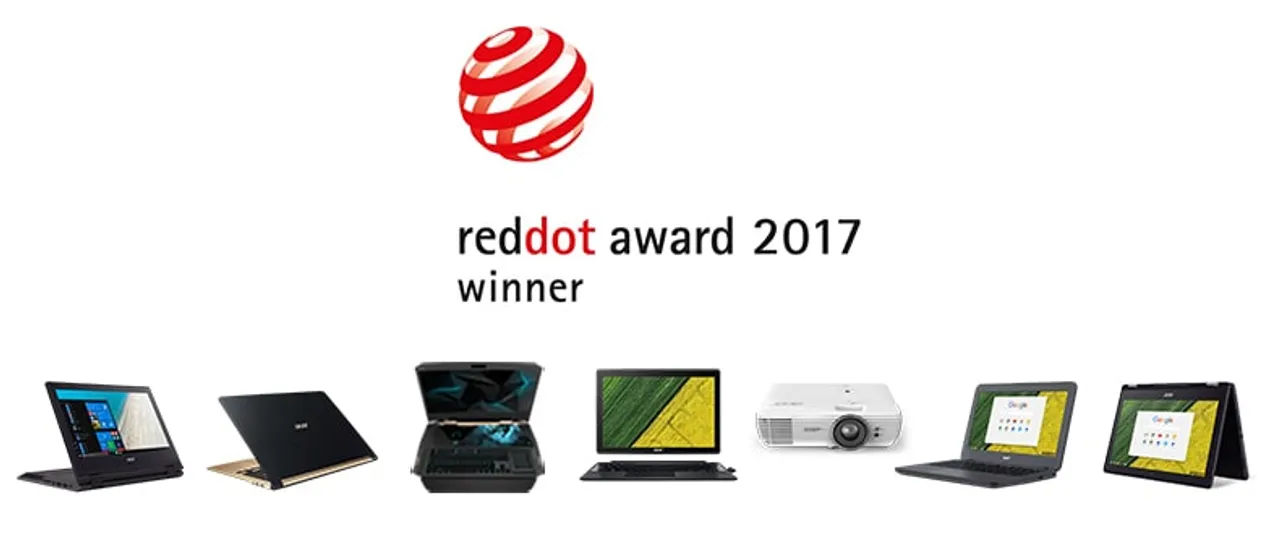 Acer Garners 7 Prestigious Red Dot Awards for Product Design in 2017