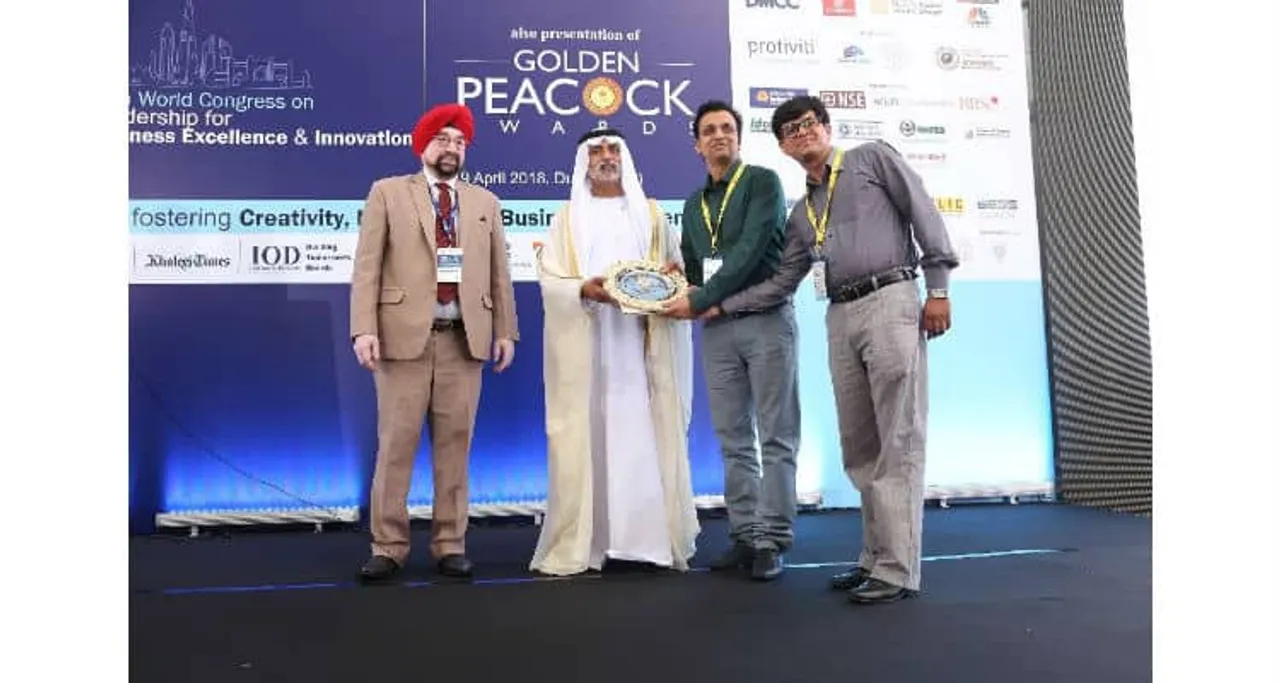 LAVA Wins The Golden Peacock Award–2018