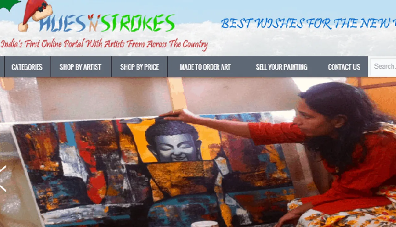India's first online art portal 'HUESNSTROKES.COM' encourages artists with special needs