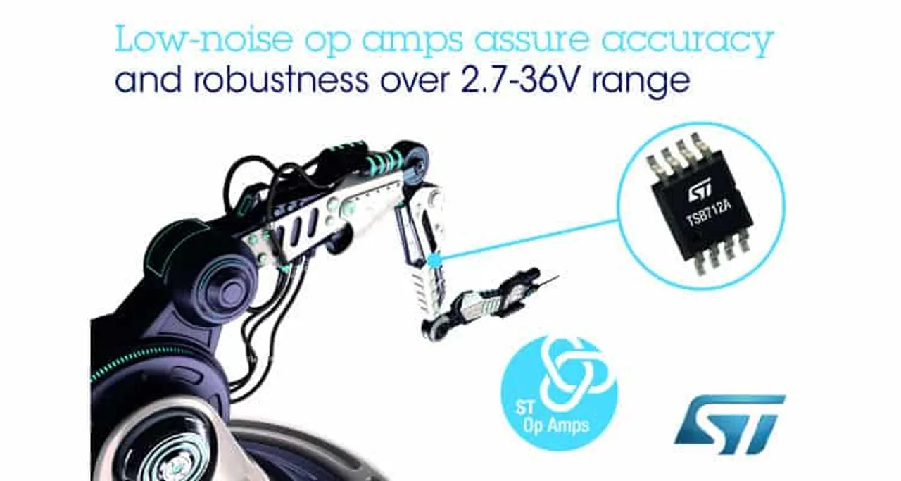 Precision Low-Noise Op Amp from STMicroelectronics Boosts Flexibility