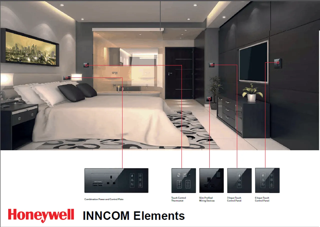 HONEYWELL INTRODUCES INNCOM ELEMENTS -- DESIGNER GUESTROOM CONTROLS FOR HOSPITALITY CUSTOMERS