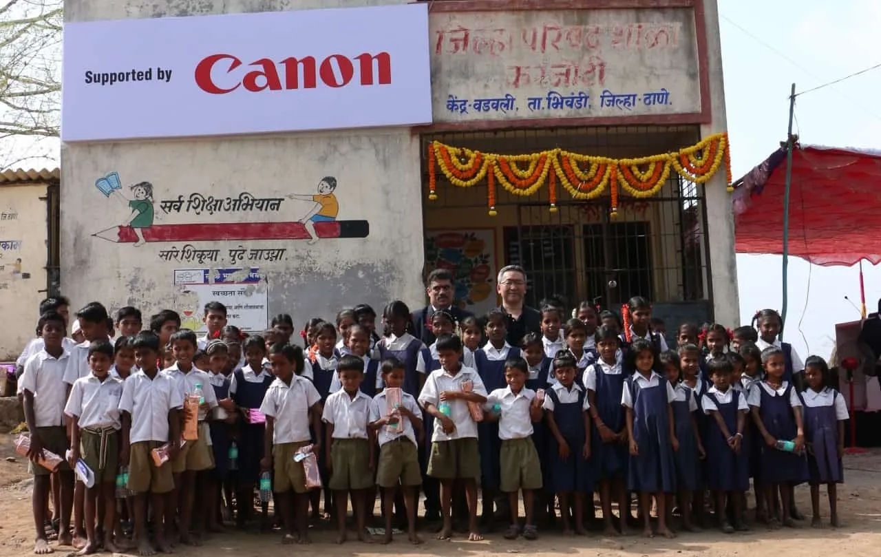 Canon CSR initiative adopts a village in Thane