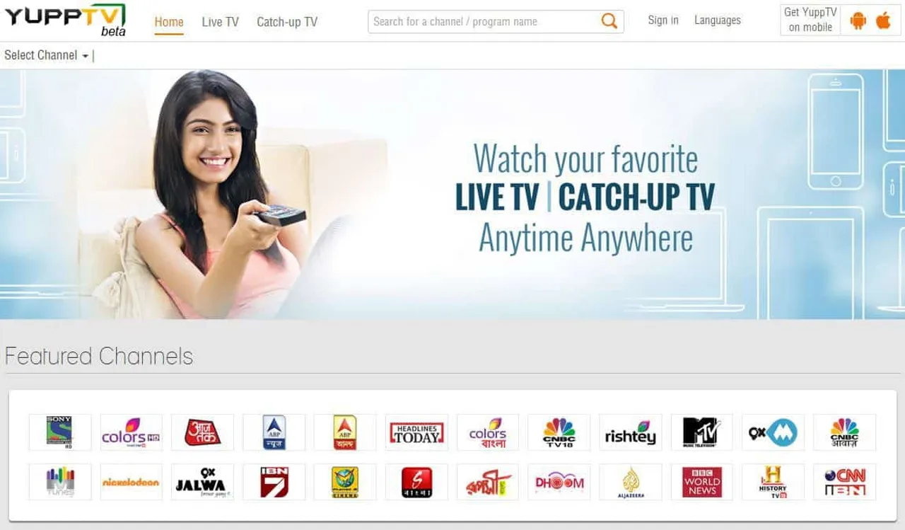 YuppTV makes Live streaming effortless