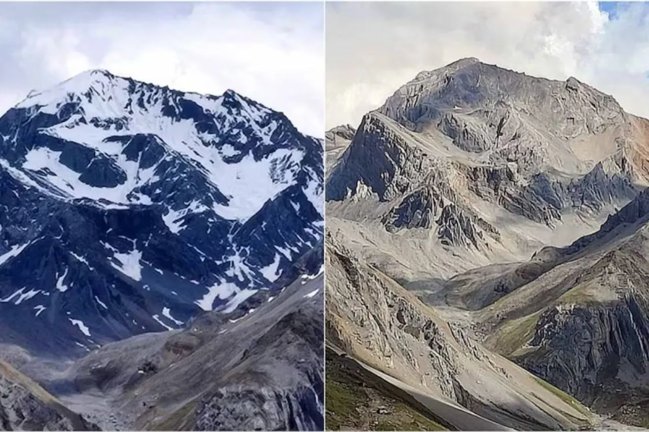 Om Parvat snow disappeared completely for first time