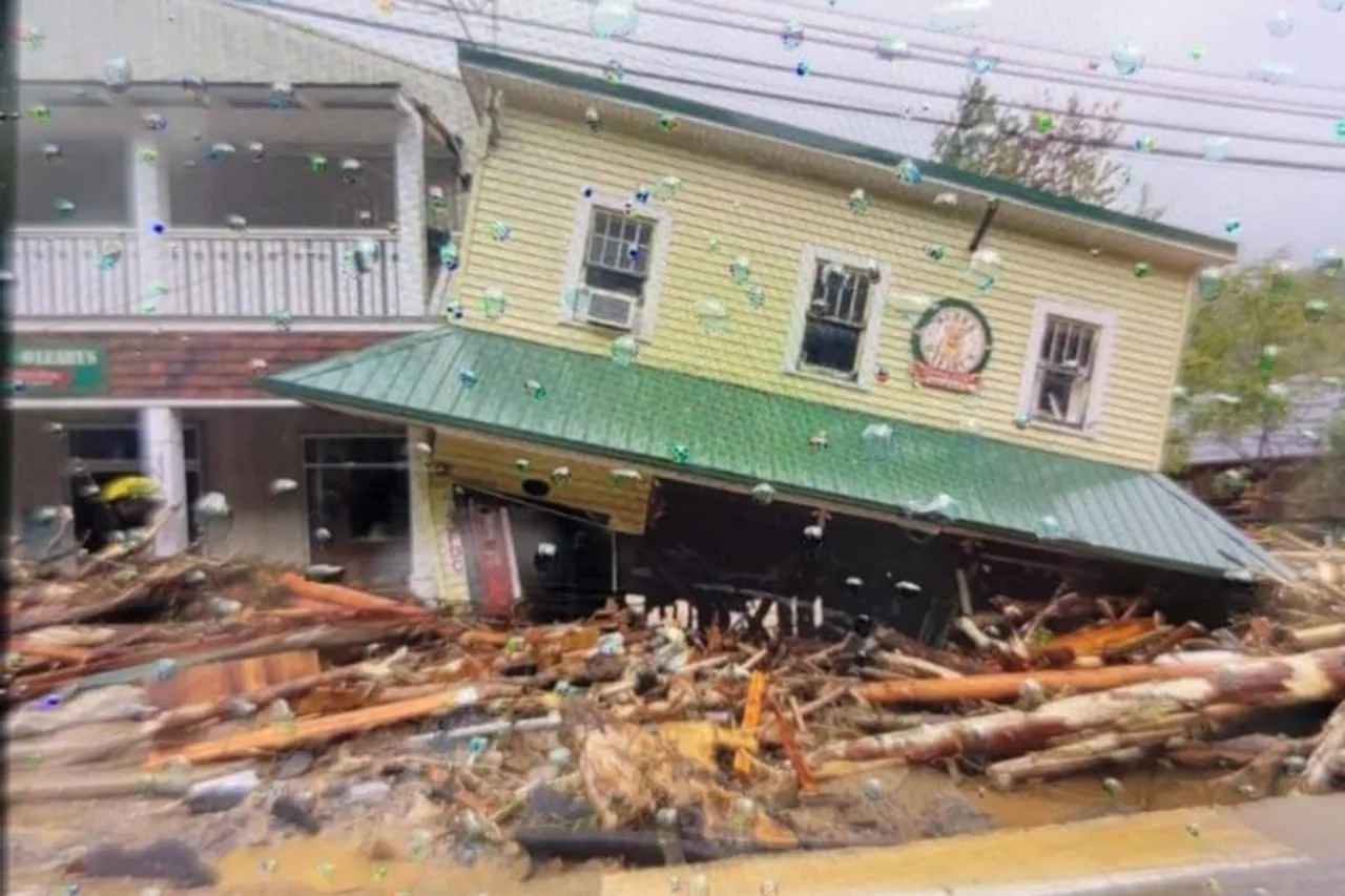 In Pictures: Chimney rock village devastated after Helene